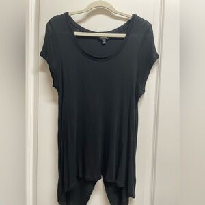 Simply Vera Vera Wang Black Short Sleeve Top